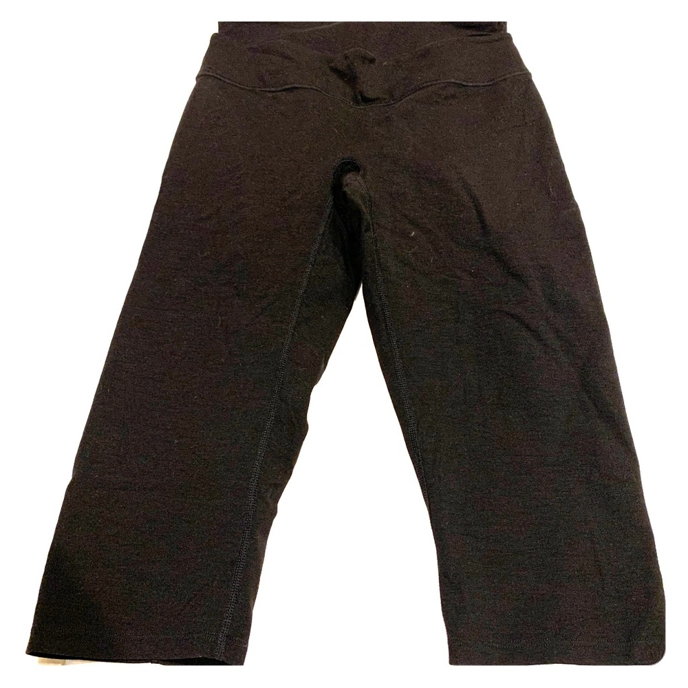 Spanx black leggings inseam 15” used Large